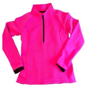 Under Armour Women’s Storm Fitted Cold Gear Neon Pink 1/2 zip size XS